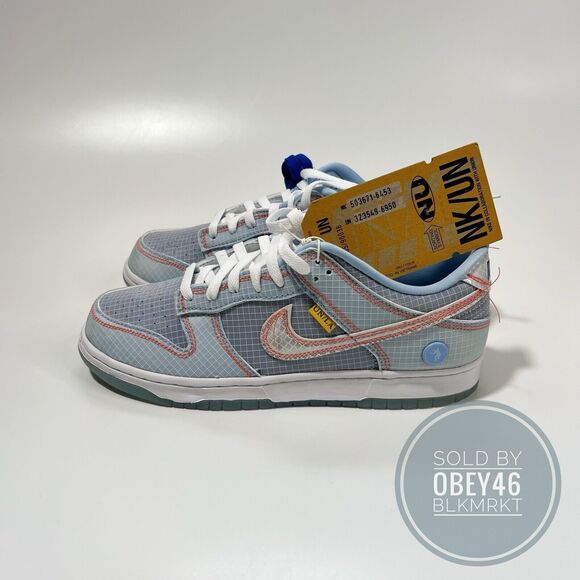 Nike Dunk Low x Union LA Passport Pack Argon DJ9649-400 Men's Size 9.5
